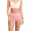 image:imageLaura Ashley Womens Cotton Brief Underwear Set HighWaisted Panties for Women 5PackDahlia DitsyRosewoodDahlia StripeSmoky TaupeRose Fern Leaf