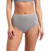 image:imageLaura Ashley Womens Cotton Brief Underwear Set HighWaisted Panties for Women 5PackMd Heather GreyNakedWhiteRosewoodBlack