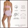 image:imageLaura Ashley Womens Cotton Brief Underwear Set HighWaisted Panties for Women 5PackRose FloralMd Heather GreySteel StripeCinder RoseSteel Geo