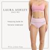 image:imageLaura Ashley Womens Cotton Brief Underwear Set HighWaisted Panties for Women 5PackSheer StripeMd Heather GreySilk StripeNocturnal NavySage Stripe