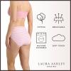 image:imageLaura Ashley Womens Cotton Brief Underwear Set HighWaisted Panties for Women 5PackSheer StripeMd Heather GreySilk StripeNocturnal NavySage Stripe