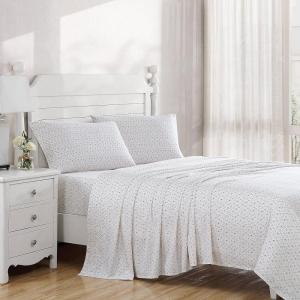 image:imageLaura Ashley  Queen Sheet Set ButterySoft Bed Sheets with a Naturally Silky Smooth Cotton Sateen Lightweight Feel  Matching Pillowcases amp Fitted Sheet Bettinas Blooms RedEvie Medium Pink