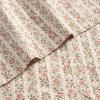 image:imageLaura Ashley  Full Sheet Set Crisp amp Cool Cotton Percale Bedding for Year Round Comfort Deep Pocket Bed Sheets with Matching Pillowcases Blossom Bliss PinkMarta Stripe