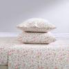 image:imageLaura Ashley  Full Sheet Set Crisp amp Cool Cotton Percale Bedding for Year Round Comfort Deep Pocket Bed Sheets with Matching Pillowcases Blossom Bliss PinkNorella Pink