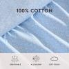 image:imageLaura Ashley  Full Sheet Set Crisp amp Cool Cotton Percale Bedding for Year Round Comfort Deep Pocket Bed Sheets with Matching Pillowcases Blossom Bliss PinkMaeve Blue