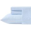 image:imageLaura Ashley  Full Sheet Set Crisp amp Cool Cotton Percale Bedding for Year Round Comfort Deep Pocket Bed Sheets with Matching Pillowcases Blossom Bliss PinkMaeve Blue