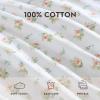 image:imageLaura Ashley  Full Sheet Set Crisp amp Cool Cotton Percale Bedding for Year Round Comfort Deep Pocket Bed Sheets with Matching Pillowcases Blossom Bliss PinkRoseford Orange