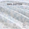 image:imageLaura Ashley  Full Sheet Set Crisp amp Cool Cotton Percale Bedding for Year Round Comfort Deep Pocket Bed Sheets with Matching Pillowcases Blossom Bliss PinkVictoria Blue