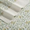 image:imageLaura Ashley  Full Sheet Set Crisp amp Cool Cotton Percale Bedding for Year Round Comfort Deep Pocket Bed Sheets with Matching Pillowcases Blossom Bliss PinkTierney Green