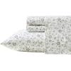image:imageLaura Ashley  Full Sheet Set Crisp amp Cool Cotton Percale Bedding for Year Round Comfort Deep Pocket Bed Sheets with Matching Pillowcases Blossom Bliss PinkMiranda Green