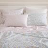 image:imageLaura Ashley  Full Sheet Set Crisp amp Cool Cotton Percale Bedding for Year Round Comfort Deep Pocket Bed Sheets with Matching Pillowcases Blossom Bliss PinkDitsy Doodle Blue