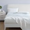 image:imageLaura Ashley  Full Sheet Set Crisp amp Cool Cotton Percale Bedding for Year Round Comfort Deep Pocket Bed Sheets with Matching Pillowcases Blossom Bliss PinkFrancesca Blue