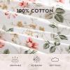 image:imageLaura Ashley  Full Sheet Set Crisp amp Cool Cotton Percale Bedding for Year Round Comfort Deep Pocket Bed Sheets with Matching Pillowcases Blossom Bliss PinkMeadow Floral Beige