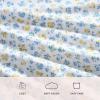 image:imageLaura Ashley  Full Sheet Set Crisp amp Cool Cotton Percale Bedding for Year Round Comfort Deep Pocket Bed Sheets with Matching Pillowcases Blossom Bliss PinkDitsy Doodle Blue