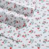 image:imageLaura Ashley  Full Sheet Set Crisp amp Cool Cotton Percale Bedding for Year Round Comfort Deep Pocket Bed Sheets with Matching Pillowcases Blossom Bliss PinkAylesmore Ditsy Red