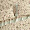 image:imageLaura Ashley  Full Sheet Set Crisp amp Cool Cotton Percale Bedding for Year Round Comfort Deep Pocket Bed Sheets with Matching Pillowcases Blossom Bliss PinkSerene Dream Brown