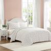 image:imageLaura Ashley  Full Sheet Set Crisp amp Cool Cotton Percale Bedding for Year Round Comfort Deep Pocket Bed Sheets with Matching Pillowcases Blossom Bliss PinkLeanna Rose Pink