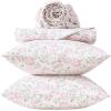 image:imageLaura Ashley  Full Sheet Set Crisp amp Cool Cotton Percale Bedding for Year Round Comfort Deep Pocket Bed Sheets with Matching Pillowcases Blossom Bliss PinkBlossom Bliss Pink