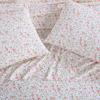 image:imageLaura Ashley  Full Sheet Set Crisp amp Cool Cotton Percale Bedding for Year Round Comfort Deep Pocket Bed Sheets with Matching Pillowcases Blossom Bliss PinkNorella Pink