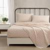 image:imageLaura Ashley  Full Sheet Set Crisp amp Cool Cotton Percale Bedding for Year Round Comfort Deep Pocket Bed Sheets with Matching Pillowcases Blossom Bliss PinkSweet Success