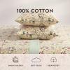 image:imageLaura Ashley  Full Sheet Set Crisp amp Cool Cotton Percale Bedding for Year Round Comfort Deep Pocket Bed Sheets with Matching Pillowcases Blossom Bliss PinkSerene Dream Brown