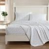 image:imageLaura Ashley  Full Sheet Set Crisp amp Cool Cotton Percale Bedding for Year Round Comfort Deep Pocket Bed Sheets with Matching Pillowcases Blossom Bliss PinkAylesmore Ditsy Red
