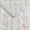image:imageLaura Ashley  Twin Quilt Set Soft amp Reversible Cotton Percale Bedding 2 Piece Floral Bed Set with Matching Pillowcase Rosebud StripeWhitaker Vine Green