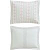 image:imageLaura Ashley  Twin Quilt Set Soft amp Reversible Cotton Percale Bedding 2 Piece Floral Bed Set with Matching Pillowcase Rosebud StripeWhitaker Vine Green