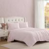 image:imageLaura Ashley  Full Sheet Set Crisp amp Cool Cotton Percale Bedding for Year Round Comfort Deep Pocket Bed Sheets with Matching Pillowcases Blossom Bliss PinkAntoinette Pink