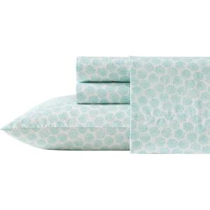 image:imageLaura Ashley  Full Sheet Set Crisp amp Cool Cotton Percale Bedding for Year Round Comfort Deep Pocket Bed Sheets with Matching Pillowcases Blossom Bliss PinkMargate Shells
