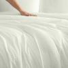 image:imageLaura Ashley  Queen Size Duvet Cover Set 100 Soft Woven Gauze Bedding 3 Piece Reversible Bed Set with Matching Pillowcases Crinkle GreenCrinkle Green