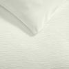 image:imageLaura Ashley  Queen Size Duvet Cover Set 100 Soft Woven Gauze Bedding 3 Piece Reversible Bed Set with Matching Pillowcases Crinkle GreenCrinkle Green