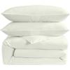 image:imageLaura Ashley  Queen Size Duvet Cover Set 100 Soft Woven Gauze Bedding 3 Piece Reversible Bed Set with Matching Pillowcases Crinkle GreenCrinkle Green