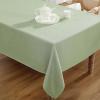 image:imageLaura Ashley Esme Decorative Tablecloth Wrinkle and Stain Resistant Spillproof Water Repellent Washable Polyester Fabric for Dining Kitchen Holiday and Party Set of 8 Napkins WhiteMoss Green