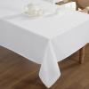 image:imageLaura Ashley Esme Decorative Tablecloth Wrinkle and Stain Resistant Spillproof Water Repellent Washable Polyester Fabric for Dining Kitchen Holiday and Party Set of 8 Napkins WhiteWhite