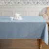 image:imageLaura Ashley Esme Decorative Tablecloth Wrinkle and Stain Resistant Spillproof Water Repellent Washable Polyester Fabric for Dining Kitchen Holiday and Party Set of 8 Napkins WhiteChambray Blue