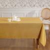 image:imageLaura Ashley Esme Decorative Tablecloth Wrinkle and Stain Resistant Spillproof Water Repellent Washable Polyester Fabric for Dining Kitchen Holiday and Party Set of 8 Napkins WhiteGold