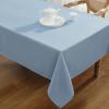image:imageLaura Ashley Esme Decorative Tablecloth Wrinkle and Stain Resistant Spillproof Water Repellent Washable Polyester Fabric for Dining Kitchen Holiday and Party Set of 8 Napkins WhiteChambray Blue