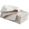 image:imageLaura Ashley Napkins Raised Woven Embroidered Jacquard Fabric Wrinkle Resistant for Dining Holiday Party Wedding or Banquet Set of 6 Napkins Cynthia WhiteMaple Taupe