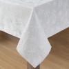 image:imageLaura Ashley Napkins Raised Woven Embroidered Jacquard Fabric Wrinkle Resistant for Dining Holiday Party Wedding or Banquet Set of 6 Napkins Cynthia WhiteSnowflake Silver