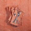 image:imageLaura Ashley Napkins Raised Woven Embroidered Jacquard Fabric Wrinkle Resistant for Dining Holiday Party Wedding or Banquet Set of 6 Napkins Cynthia WhiteMaple Spice