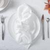 image:imageLaura Ashley Napkins Raised Woven Embroidered Jacquard Fabric Wrinkle Resistant for Dining Holiday Party Wedding or Banquet Set of 6 Napkins Cynthia WhiteCynthia White