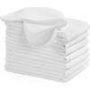 image:imageLaura Ashley Esme Decorative Tablecloth Wrinkle and Stain Resistant Spillproof Water Repellent Washable Polyester Fabric for Dining Kitchen Holiday and Party Set of 8 Napkins WhiteWhite