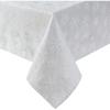 image:imageLaura Ashley Napkins Raised Woven Embroidered Jacquard Fabric Wrinkle Resistant for Dining Holiday Party Wedding or Banquet Set of 6 Napkins Cynthia WhiteSnowflake Silver