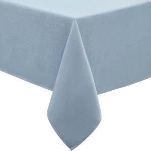 image:imageLaura Ashley Esme Decorative Tablecloth Wrinkle and Stain Resistant Spillproof Water Repellent Washable Polyester Fabric for Dining Kitchen Holiday and Party Set of 8 Napkins WhiteChambray Blue
