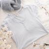image:imageLaura Ashley Womens Nightgown Ribbed Knit Short Sleeve Henley SleepshirtHeather Stripe
