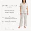 image:imageLaura Ashley Womens Pajamas 2 Piece Cotton Blend Notch Collar Button Down PJ SetIvory Floral