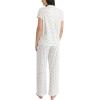 image:imageLaura Ashley Womens Pajamas 2 Piece Cotton Blend Notch Collar Button Down PJ SetIvory Floral