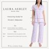 image:imageLaura Ashley Womens Pajamas 2 Piece Cotton Blend Notch Collar Button Down PJ SetTossed Rose