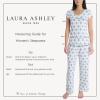 image:imageLaura Ashley Womens Pajamas 2 Piece Ribbed Knit Short Sleeve Henley Top and Pants PJ SetBlue Foulard
